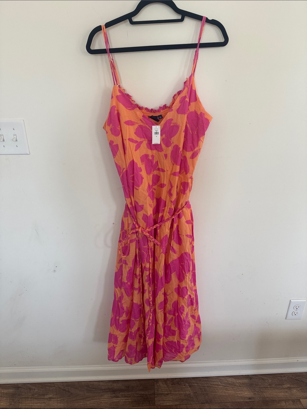 GAP Pink and Orange Floral Maxi Dress